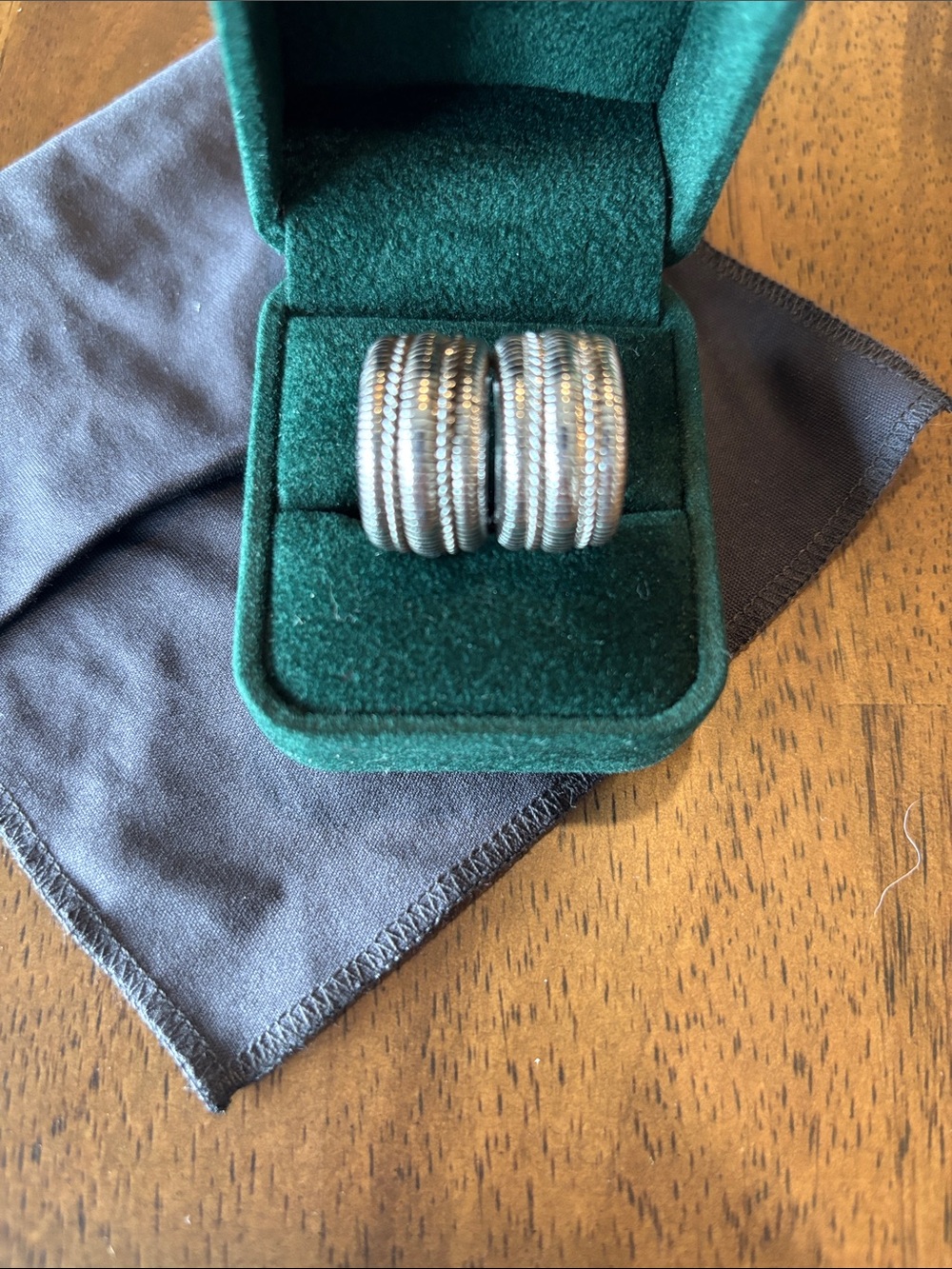 Judith Ripka Ribbed Hoop Earrings - Silver